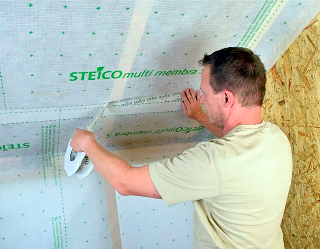 Steico multi membra 5 til luftindsprøjtet isolering og isoleringsmåtter